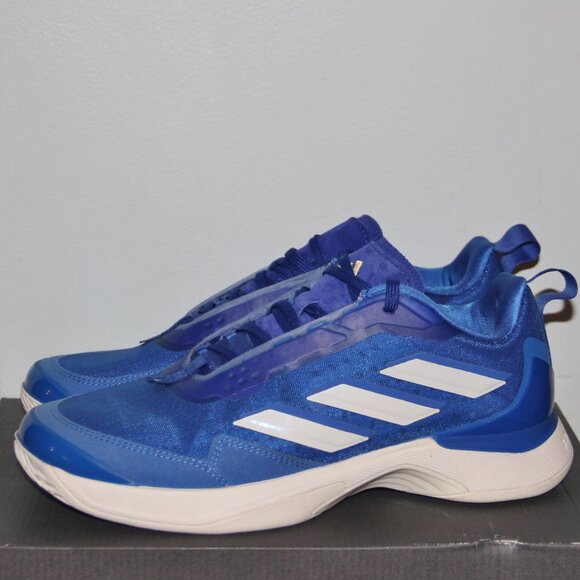 Adidas Avacourt Tennis Shoes Women 7.5 Bright Royal Blue White - Picture 2 of 7